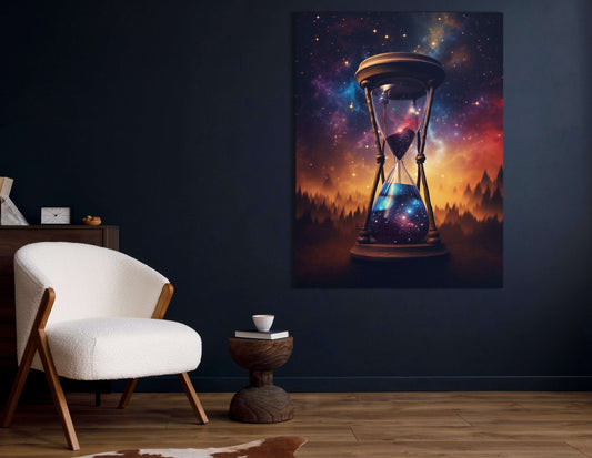 Cosmic Hourglass - Canvas Print - Artoholica Ready to Hang Canvas Print