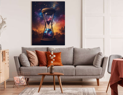 Cosmic Hourglass - Canvas Print - Artoholica Ready to Hang Canvas Print