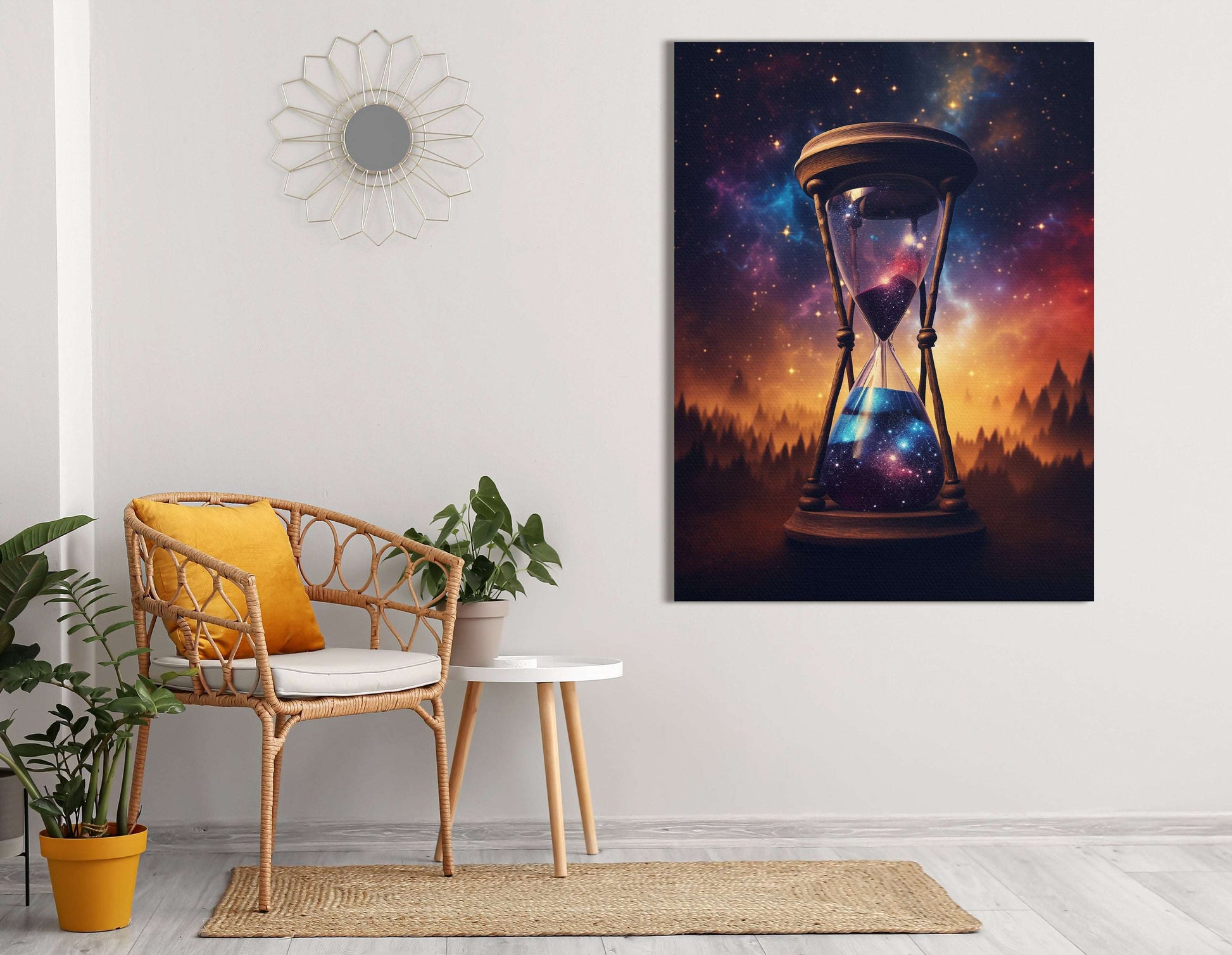 Cosmic Hourglass - Canvas Print - Artoholica Ready to Hang Canvas Print