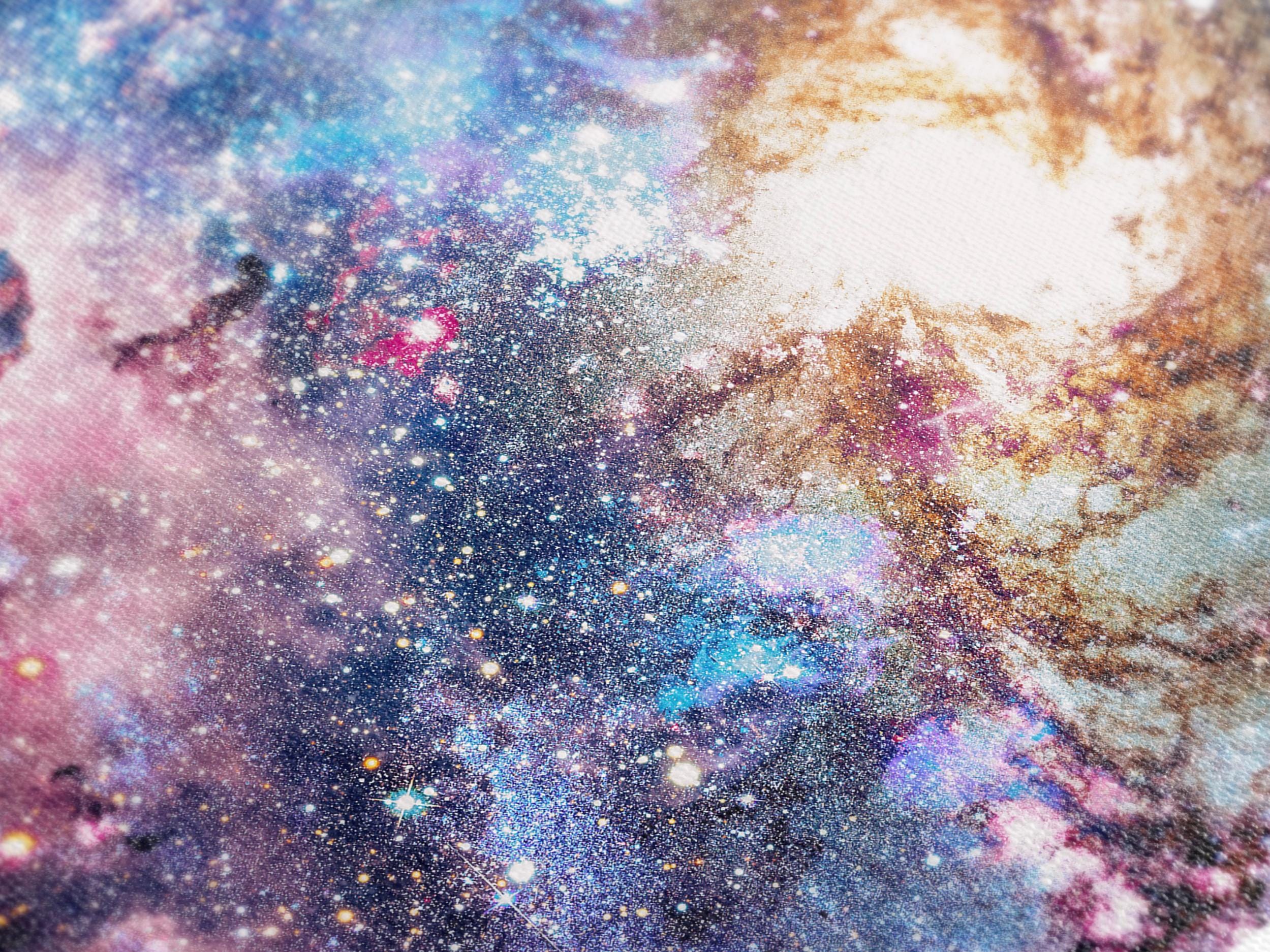 Galaxy Nebula Canvas Art - Cosmic Space Wall Art, Large Starry Sky Artwork, Deep Space Decor, Colorful Universe Scene for Modern Interiors