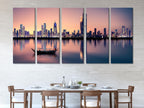 Kuwait Cityscape Wall Art - Kuwait City Skyline Canvas Print, Modern Cityscape Artwork, Kuwait Art Print, Kuwait Wall Decor, Kuwait Painting