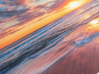 Ocean Sunset Print – Seascape Wall Art, Modern Sunset Beach Art Print, Multi Panel Coastal Wall Art for Living Room or Bedroom Wall Decor
