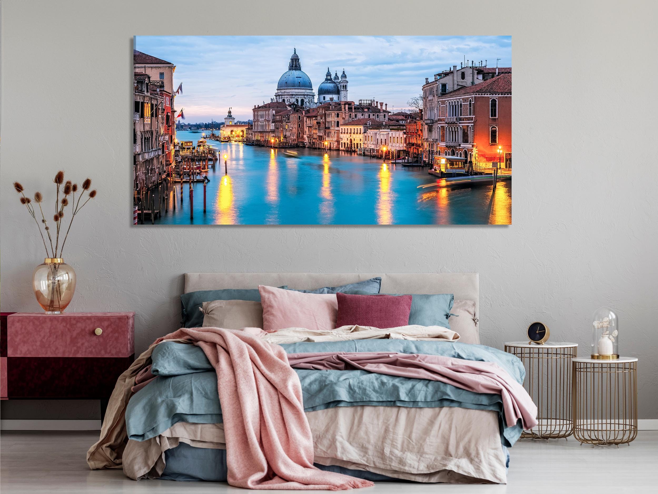 Venice Canvas Art - Grand Canal Wall Art, Basilica Santa Maria della Salute Canvas Print, Italy Wall Art, Italy Canvas Print for Modern Home