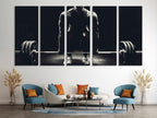 Weightlifting Canvas Print, Large Gym Wall Art, Motivational Fitness Artwork, Modern Strength Training Art Print, Dynamic Wall Decor