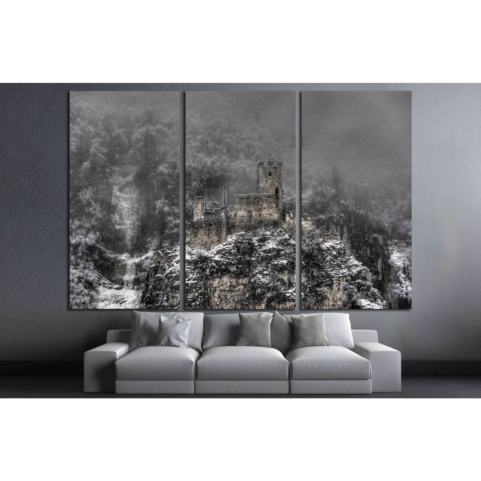 Decayed castle with clouds and snow №1790 Ready to Hang Canvas PrintCanvas art arrives ready to hang, with hanging accessories included and no additional framing required. Every canvas print is hand-crafted, made on-demand at our workshop and expertly str