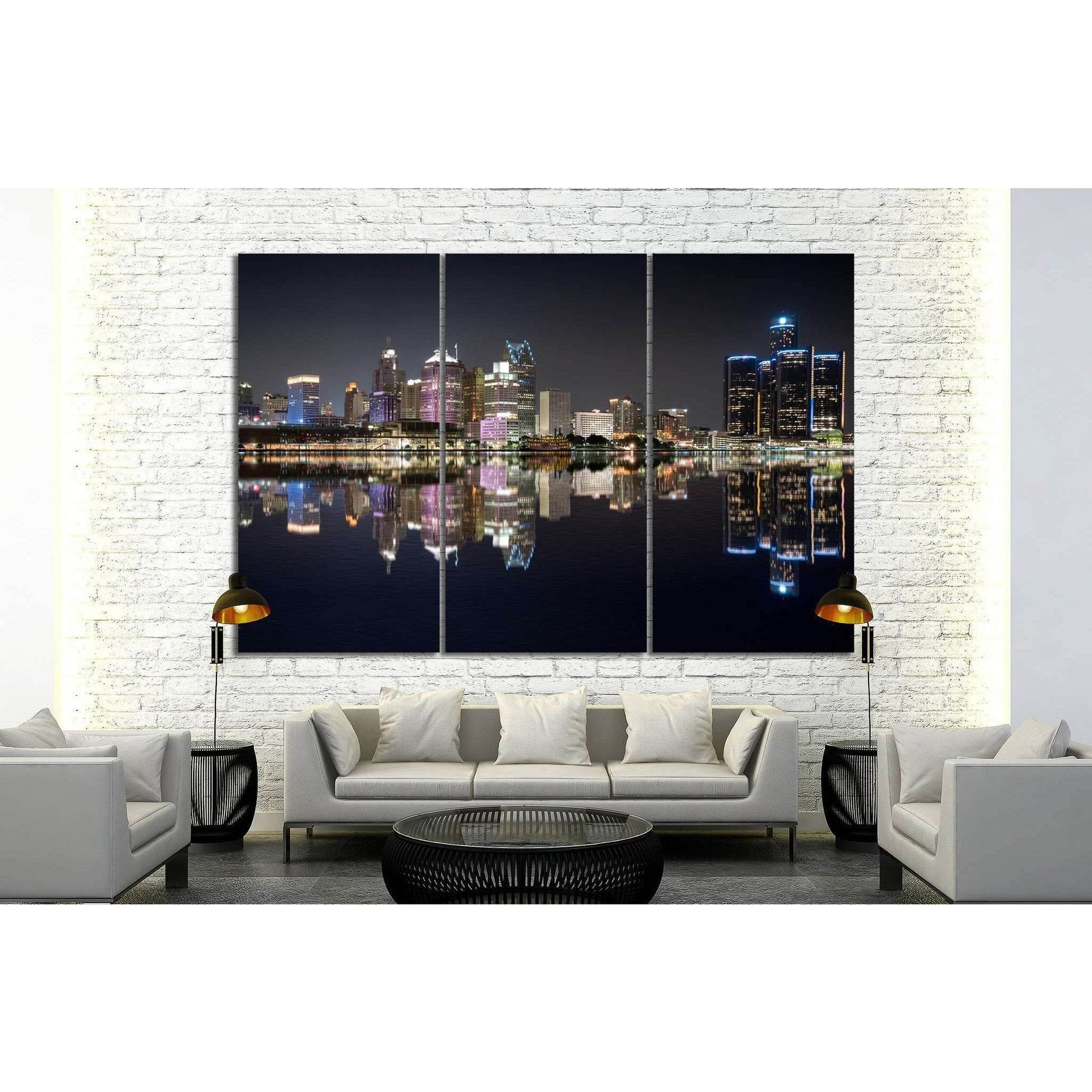 Detroit Cityscape №132 Ready to Hang Canvas PrintCanvas art arrives ready to hang, with hanging accessories included and no additional framing required. Every canvas print is hand-crafted, made on-demand at our workshop and expertly stretched around 100%