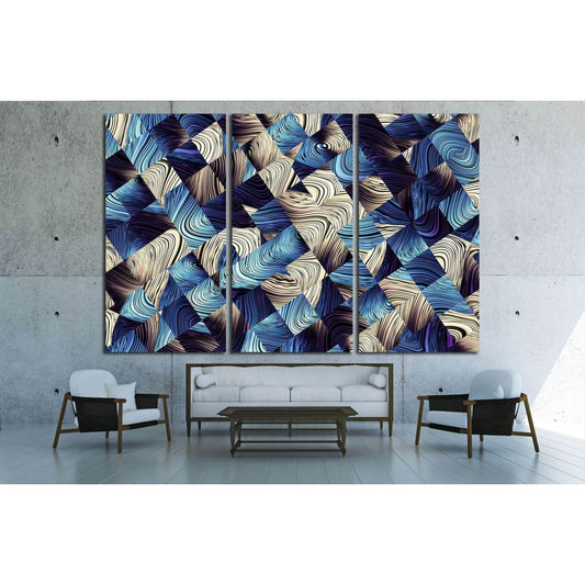 Digital art abstract pattern. Abstract blue image with a small squares №2569 Ready to Hang Canvas PrintCanvas art arrives ready to hang, with hanging accessories included and no additional framing required. Every canvas print is hand-crafted, made on-dema