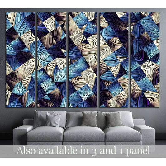 Digital art abstract pattern. Abstract blue image with a small squares №2569 Ready to Hang Canvas PrintCanvas art arrives ready to hang, with hanging accessories included and no additional framing required. Every canvas print is hand-crafted, made on-dema