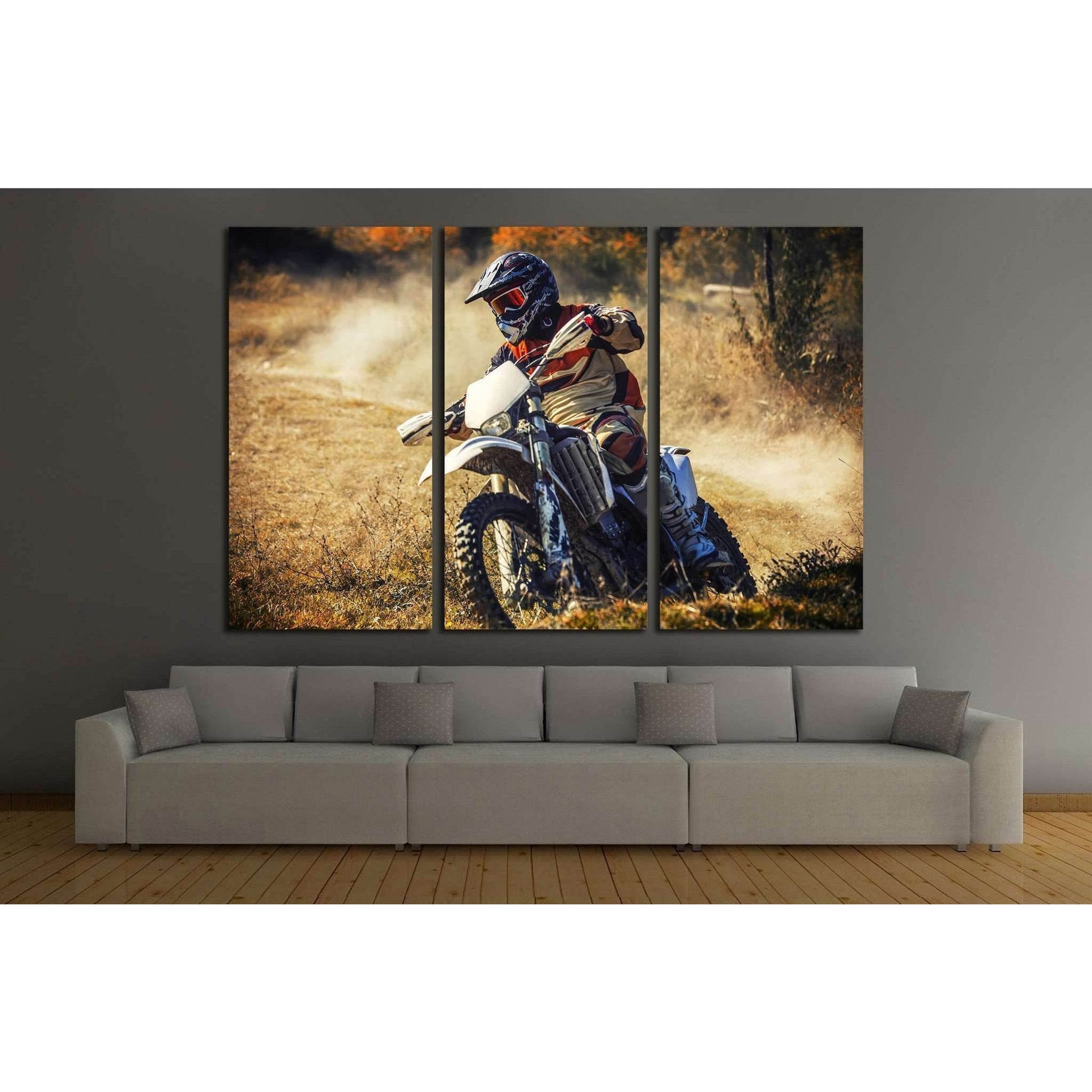 Dirt Bike №165 Ready to Hang Canvas PrintCanvas art arrives ready to hang, with hanging accessories included and no additional framing required. Every canvas print is hand-crafted, made on-demand at our workshop and expertly stretched around 100% North Am