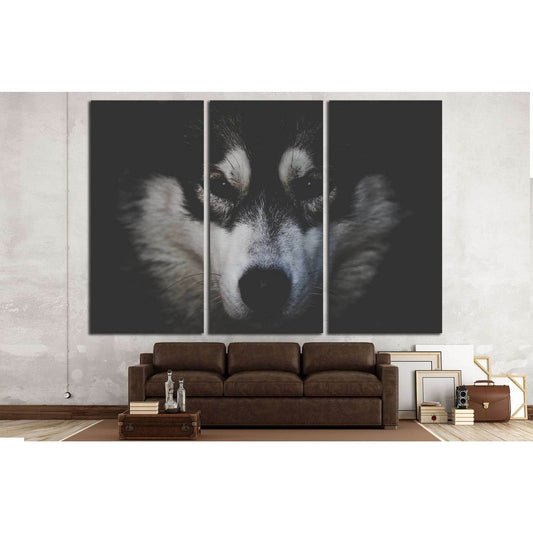 Dog Black and White №2 Ready to Hang Canvas PrintCanvas art arrives ready to hang, with hanging accessories included and no additional framing required. Every canvas print is hand-crafted, made on-demand at our workshop and expertly stretched around 100%