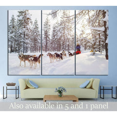 Dog team №5 Ready to Hang Canvas PrintCanvas art arrives ready to hang, with hanging accessories included and no additional framing required. Every canvas print is hand-crafted, made on-demand at our workshop and expertly stretched around 100% North Ameri