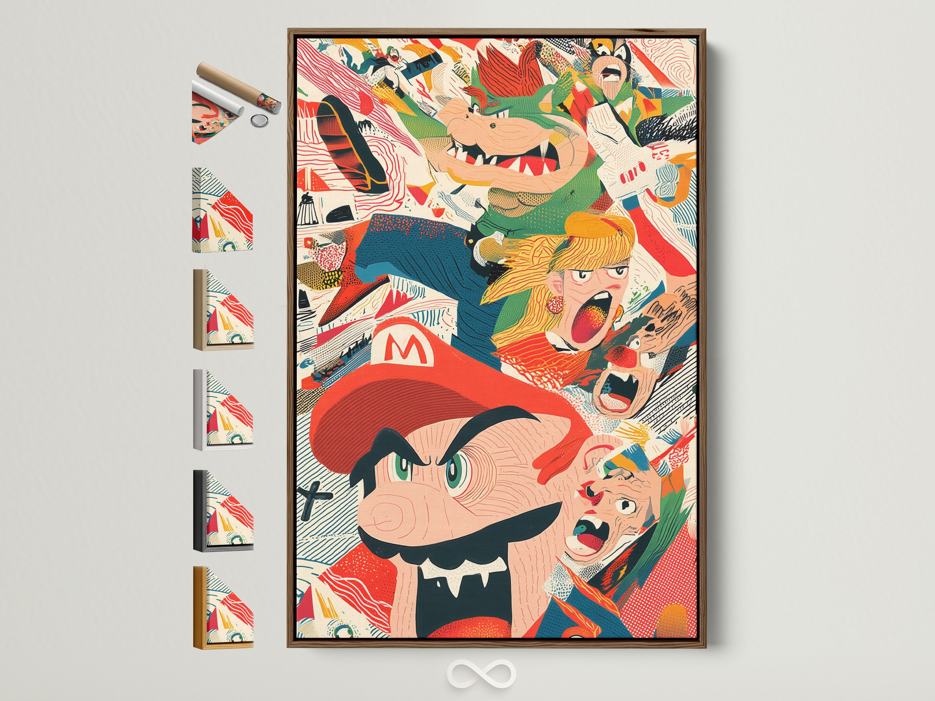 Retro Gaming Poster - Vintage Video Game Art, Colorful Character Wall Print, Nostalgic Gamer Decor, Arcade Style Home Art