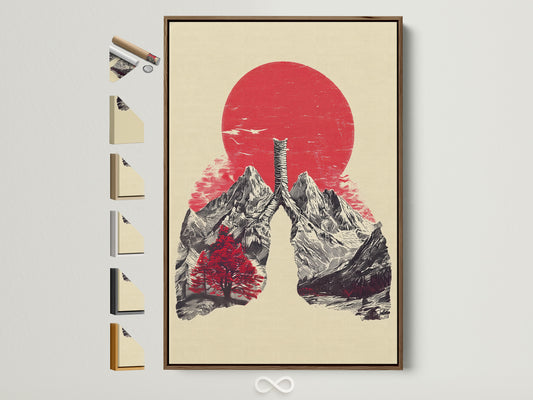 Explore framed artwork options. This showcases a brown frame. Multiple frame styles are displayed. Find the perfect frame to complement your artwork. Many options available for your art.