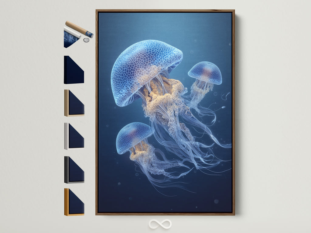 A brown frame showcases various frame styles. Explore art framing options. Find the perfect style. Enhance your artwork. Multiple frame options are displayed. Select the ideal aesthetic. Transform your living space. Discover framing possibilities. Customize your art display. All frame options in one image. This is a great way to choose the right frame.