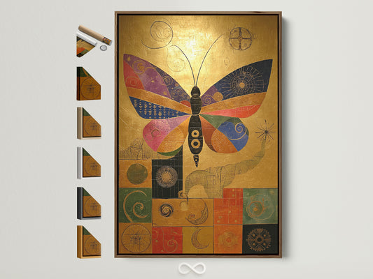 Explore framing options with this brown frame. It showcases various frame styles. See our full range of frame choices. Find the perfect frame to complement your artwork. It enhances any space.