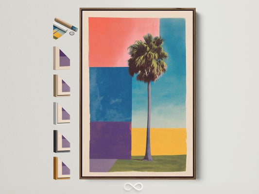 Brown frame showcasing art prints. Various frame options are displayed. Each frame enhances the artwork differently. Explore frame choices to find the perfect match for your art. Discover the impact of frame styles on artwork. Transform your space with framed art prints.