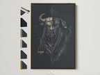 Elevate your legal office or home decor with the Bull Justice art print. This artwork features a brown frame. You can see all the available frame options displayed. Find the perfect fit for your space today.