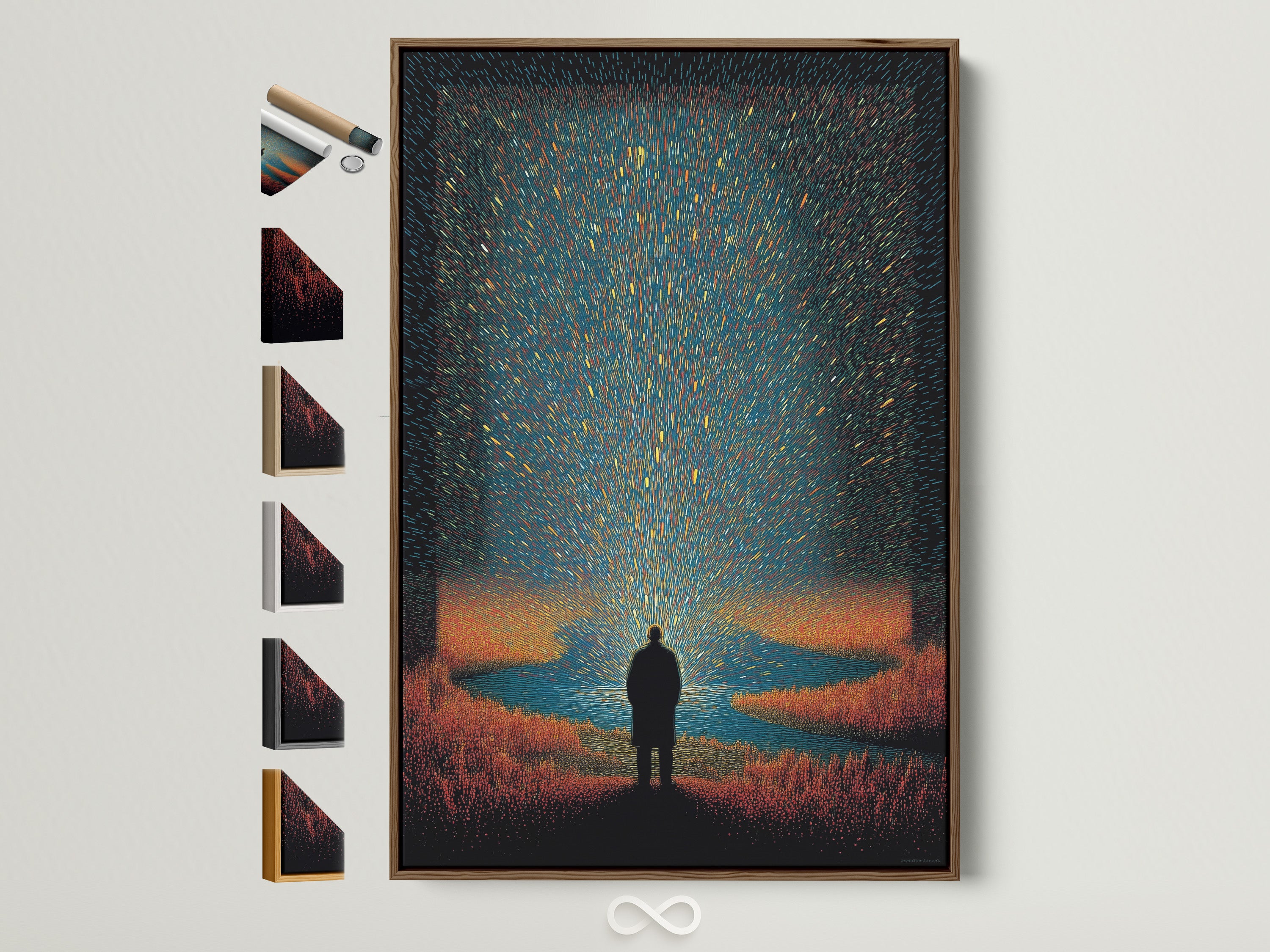 Brown frame art option. This framed art is a great addition to any home. See all frame options available like oak white black and gold frame artwork. Find the perfect framed art to complement your decor.