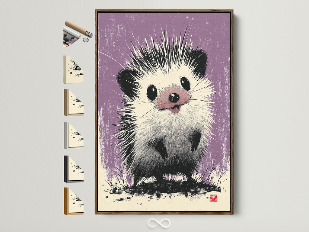 Explore framing options for your artwork. This brown frame is showcased alongside other frame styles. Find the perfect frame to complement your art. Elevate your decor with custom framed art prints.