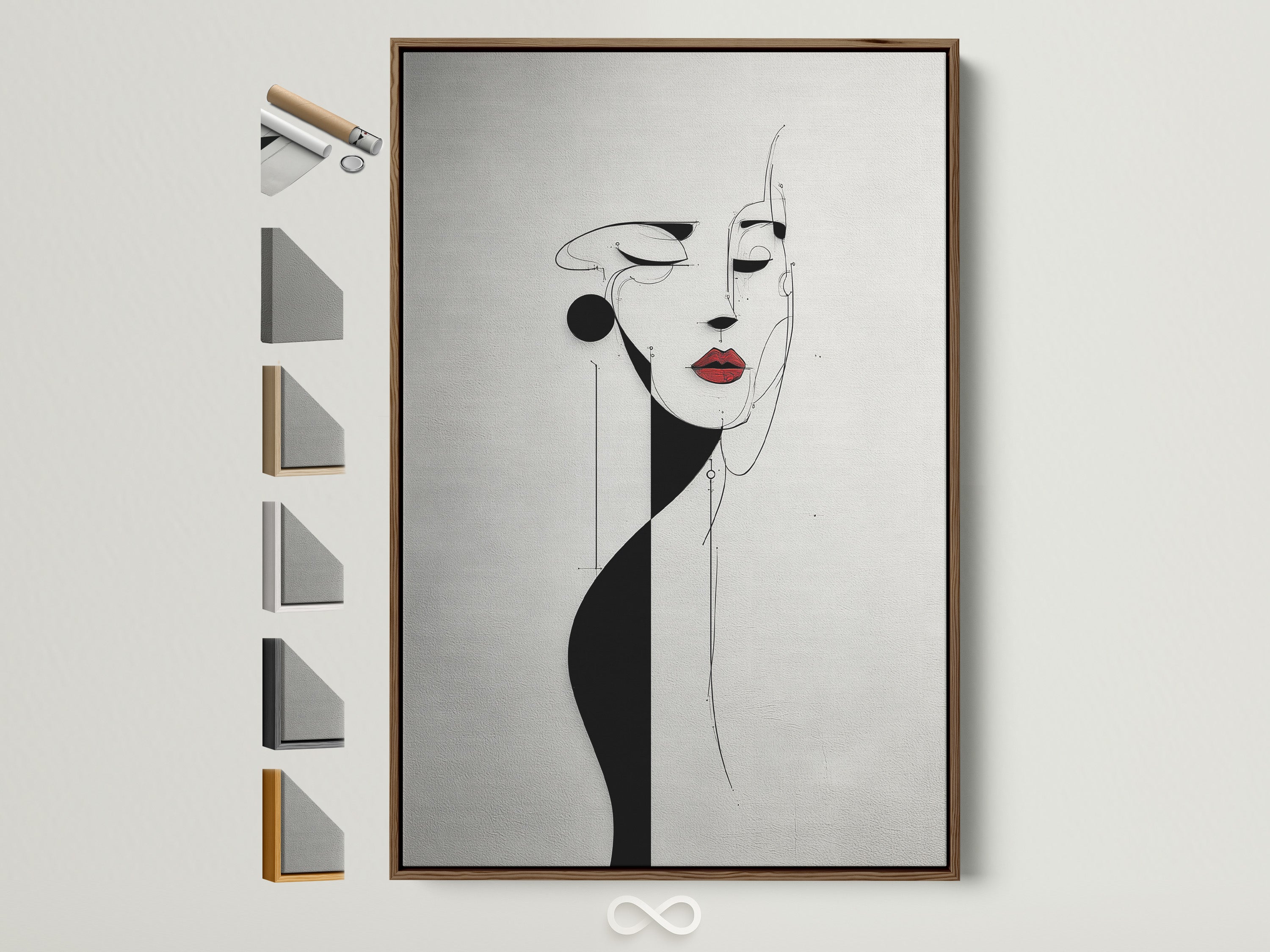 Explore frame options for your artwork. This photo displays a brown frame. See all available frame styles. Customize your art to perfectly match your space. Find the ideal frame to showcase your unique style. Elevate your walls with our premium framing choices.