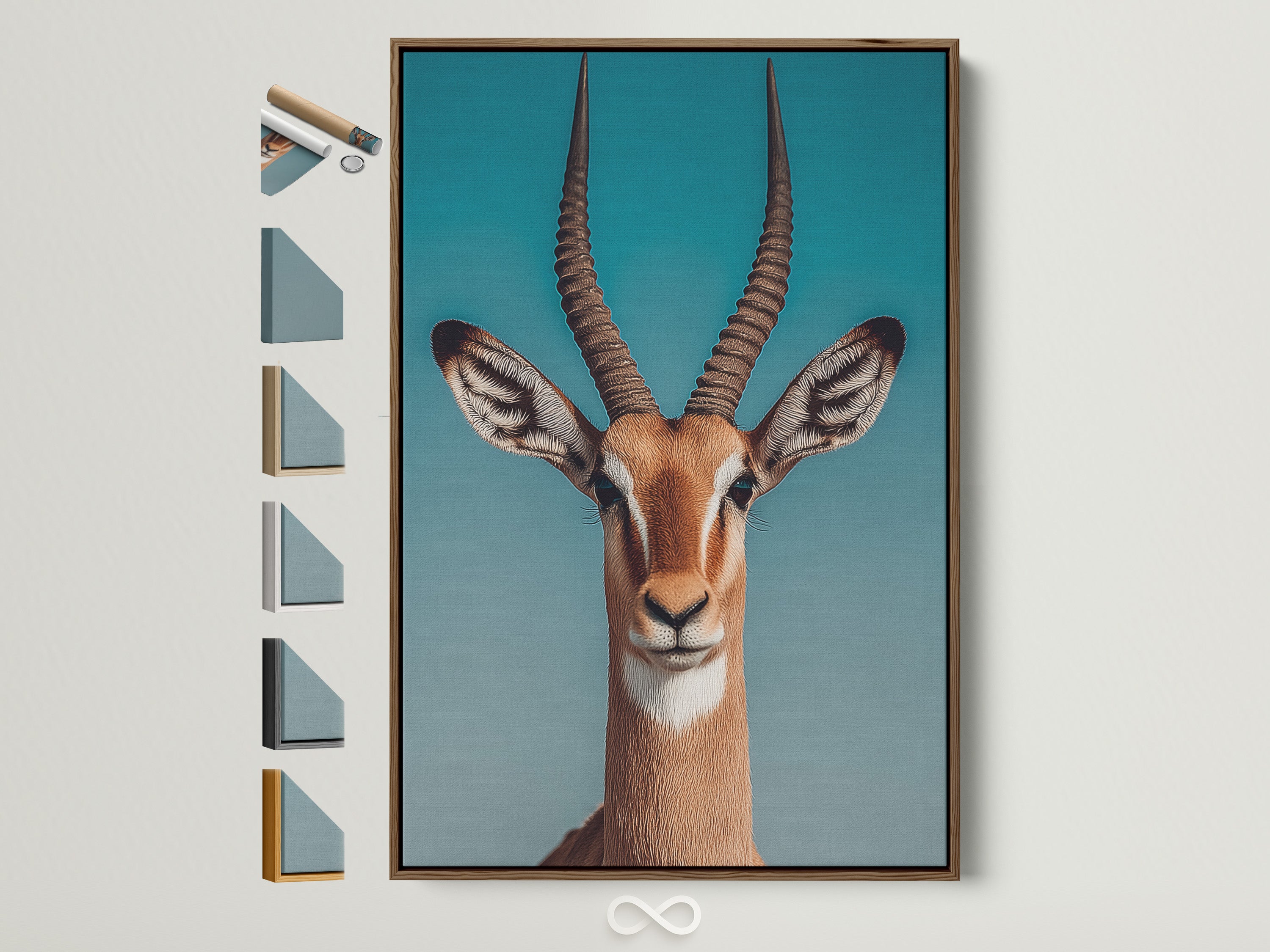 Explore framing options with this brown frame showcasing diverse styles. See how each frame complements artwork. Find the perfect match for your art. Elevate your space with framed beauty. Discover art that speaks to you. Each frame offers a unique touch to your piece.