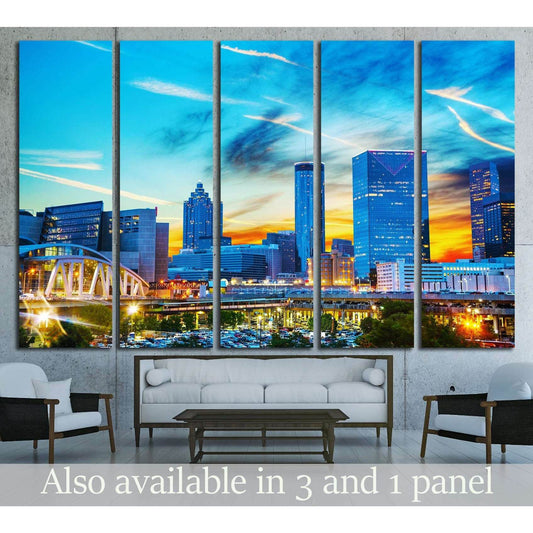Downtown Atlanta, Georgia at night time №2171 Ready to Hang Canvas PrintCanvas art arrives ready to hang, with hanging accessories included and no additional framing required. Every canvas print is hand-crafted, made on-demand at our workshop and expertly