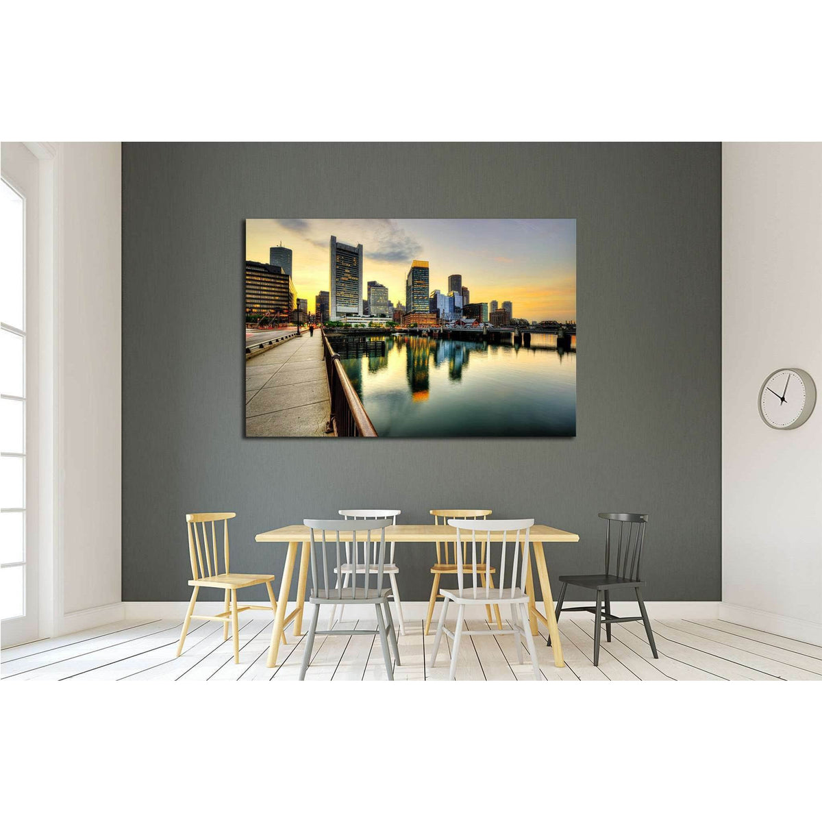 Downtown Boston skyline, financial district №2080 Ready to Hang Canvas PrintCanvas art arrives ready to hang, with hanging accessories included and no additional framing required. Every canvas print is hand-crafted, made on-demand at our workshop and expe