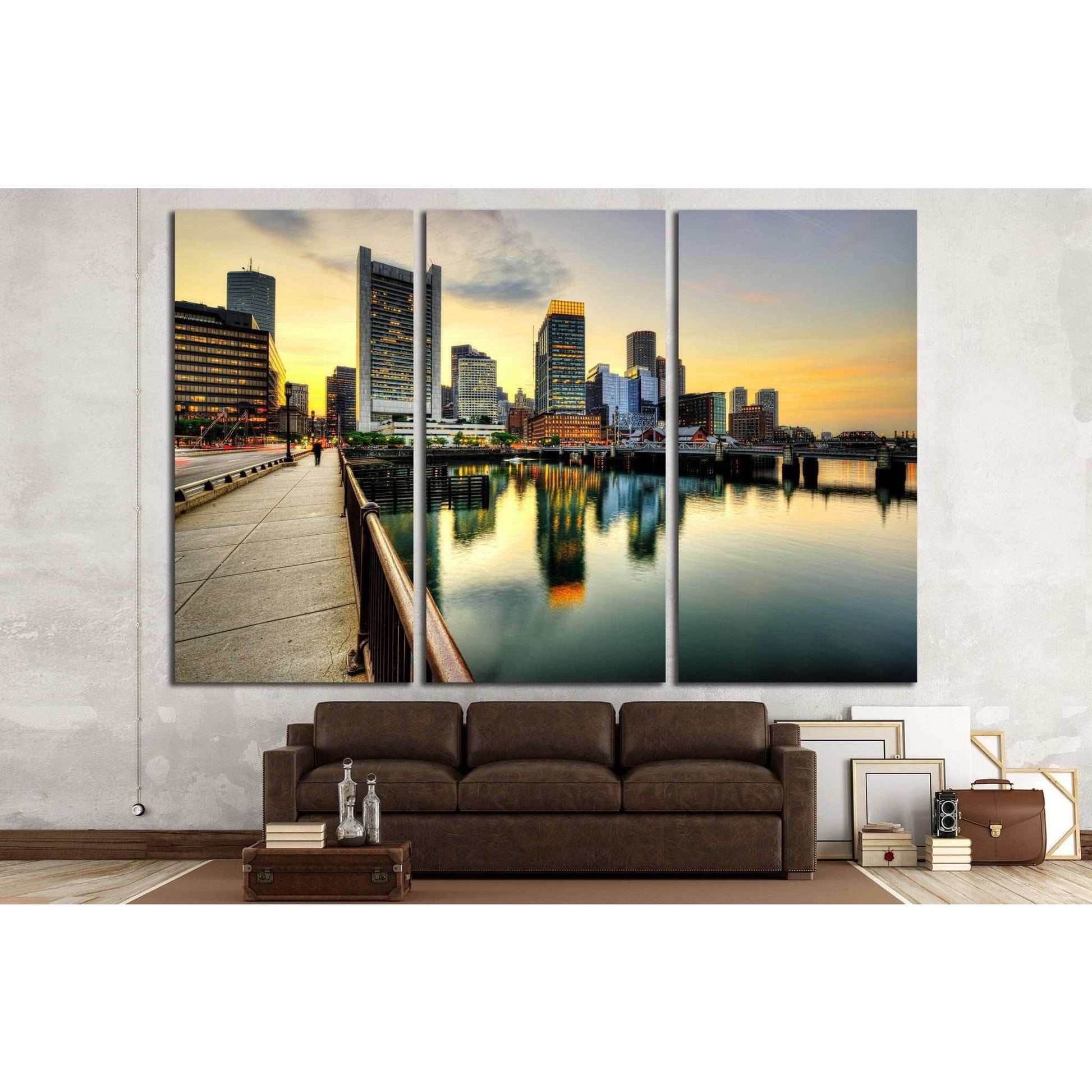 Downtown Boston skyline, financial district №2080 Ready to Hang Canvas PrintCanvas art arrives ready to hang, with hanging accessories included and no additional framing required. Every canvas print is hand-crafted, made on-demand at our workshop and expe