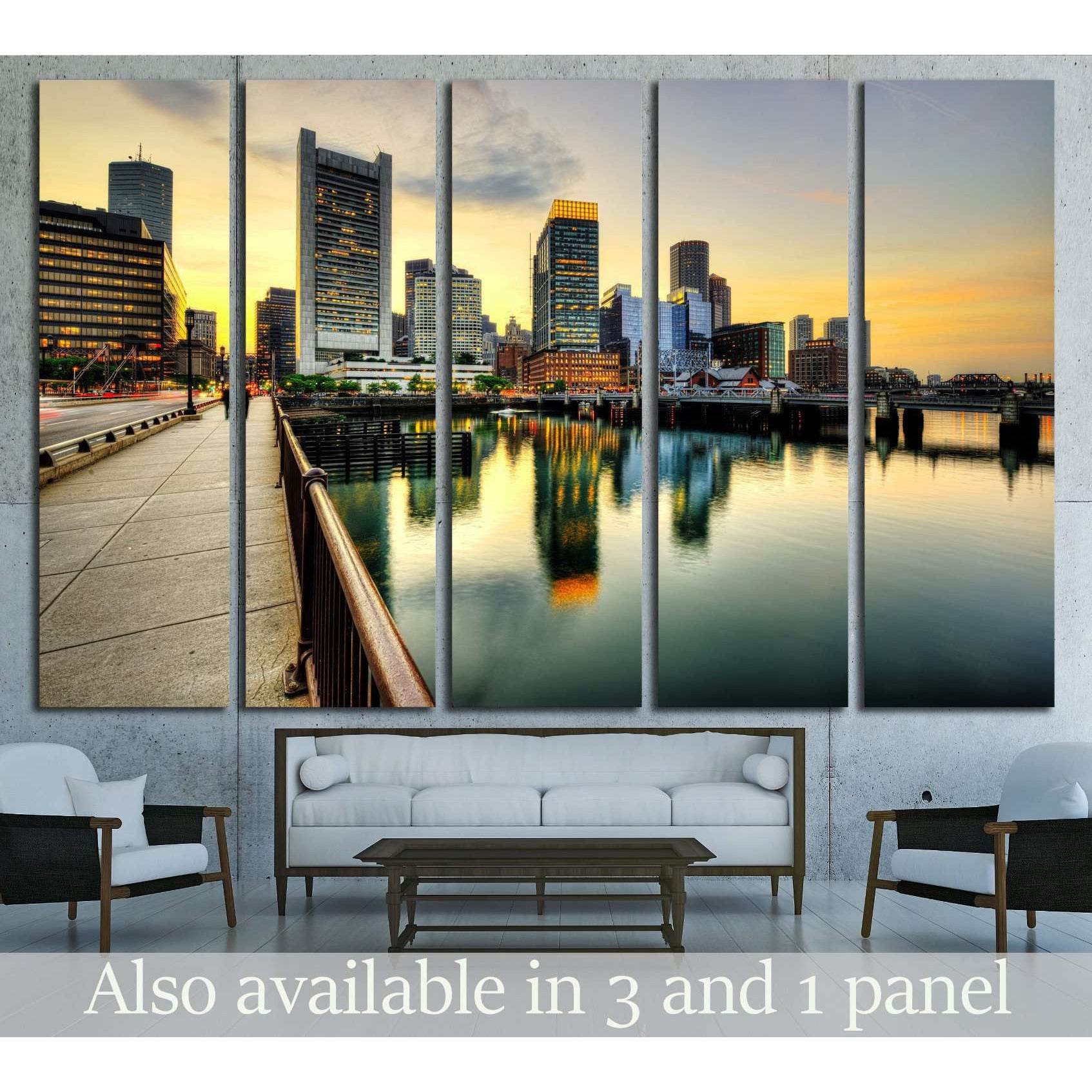 Downtown Boston skyline, financial district №2080 Ready to Hang Canvas PrintCanvas art arrives ready to hang, with hanging accessories included and no additional framing required. Every canvas print is hand-crafted, made on-demand at our workshop and expe
