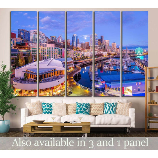downtown Seattle №1365 Ready to Hang Canvas PrintCanvas art arrives ready to hang, with hanging accessories included and no additional framing required. Every canvas print is hand-crafted, made on-demand at our workshop and expertly stretched around 100%