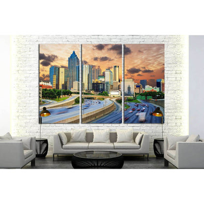 Downtowntown Atlanta, Georgia Skyline №1624 Ready to Hang Canvas PrintCanvas art arrives ready to hang, with hanging accessories included and no additional framing required. Every canvas print is hand-crafted, made on-demand at our workshop and expertly s