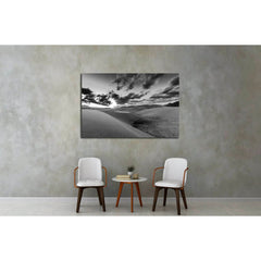 Dramatic Sky over desert dunes Black and White Landscapes Photography №3087 Ready to Hang Canvas PrintCanvas art arrives ready to hang, with hanging accessories included and no additional framing required. Every canvas print is hand-crafted, made on-deman