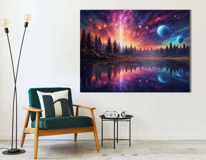 Dreamy Aurora Skyline - Canvas Print - Artoholica Ready to Hang Canvas Print