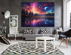 Dreamy Aurora Skyline - Canvas Print - Artoholica Ready to Hang Canvas Print