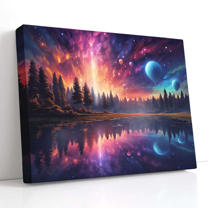 Dreamy Aurora Skyline - Canvas Print - Artoholica Ready to Hang Canvas Print