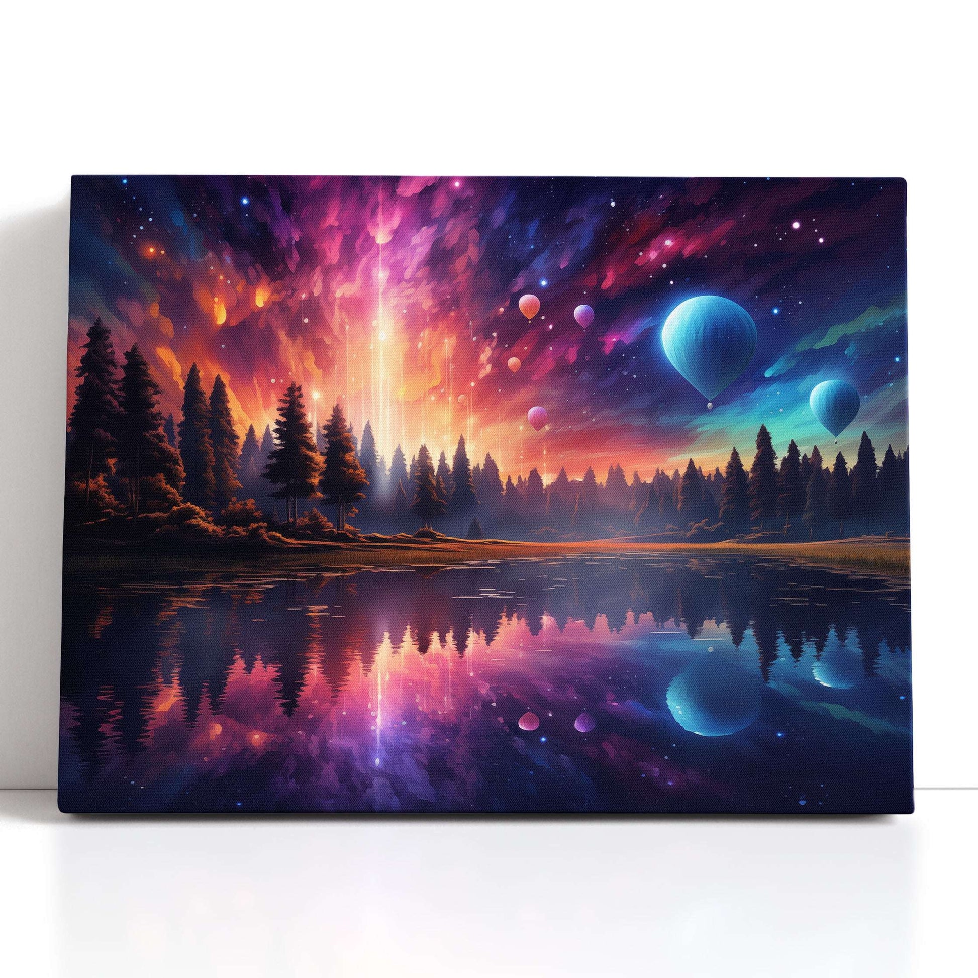 Dreamy Aurora Skyline - Canvas Print - Artoholica Ready to Hang Canvas Print