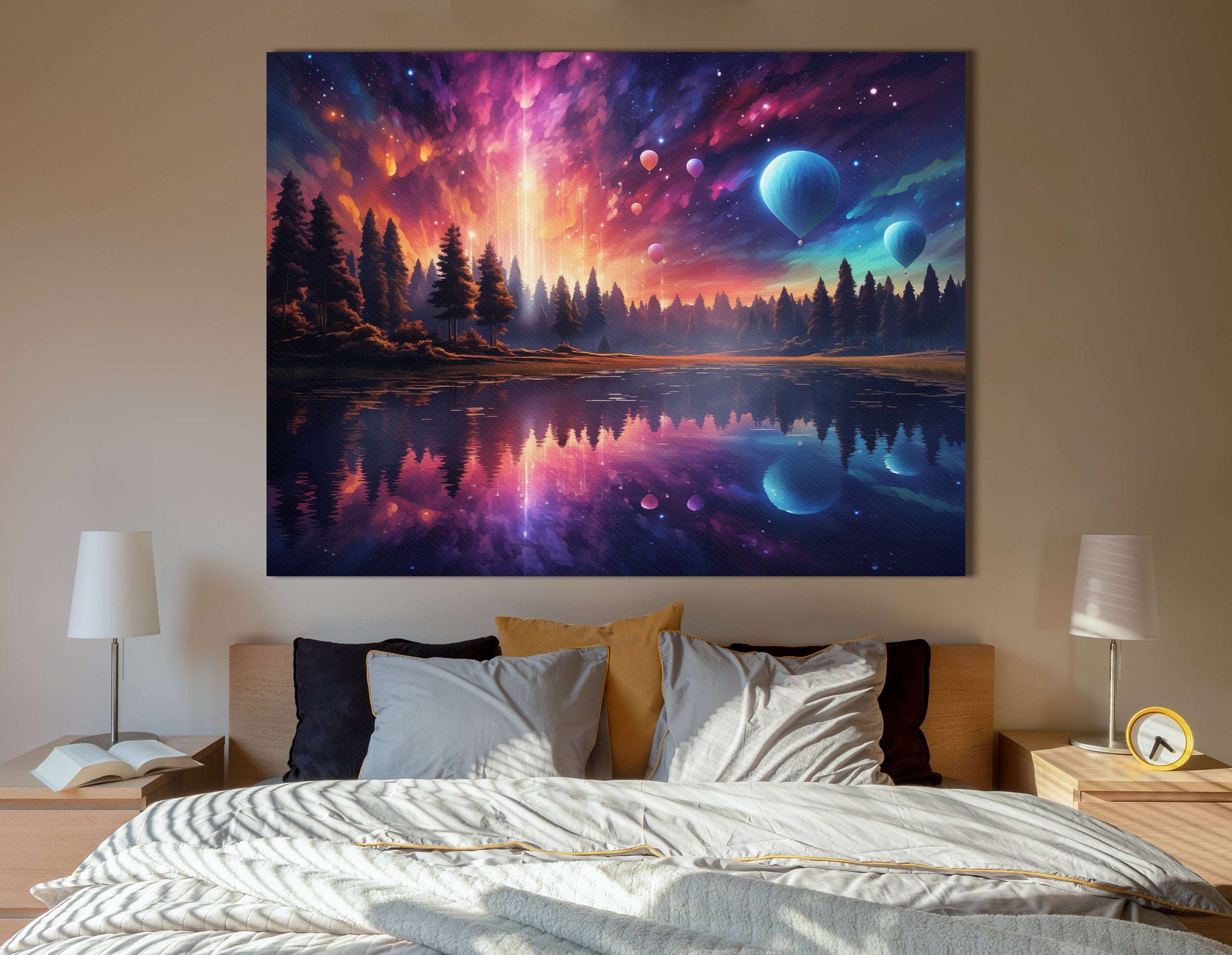 Dreamy Aurora Skyline - Canvas Print - Artoholica Ready to Hang Canvas Print