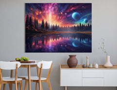 Dreamy Aurora Skyline - Canvas Print - Artoholica Ready to Hang Canvas Print