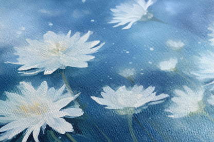 Dreamy Starry Night Flowers - Canvas Print - Artoholica Ready to Hang Canvas Print