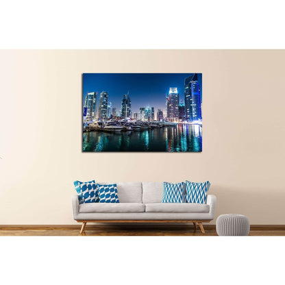 Dubai Cityscape №524 Ready to Hang Canvas PrintCanvas art arrives ready to hang, with hanging accessories included and no additional framing required. Every canvas print is hand-crafted, made on-demand at our workshop and expertly stretched around 100% No