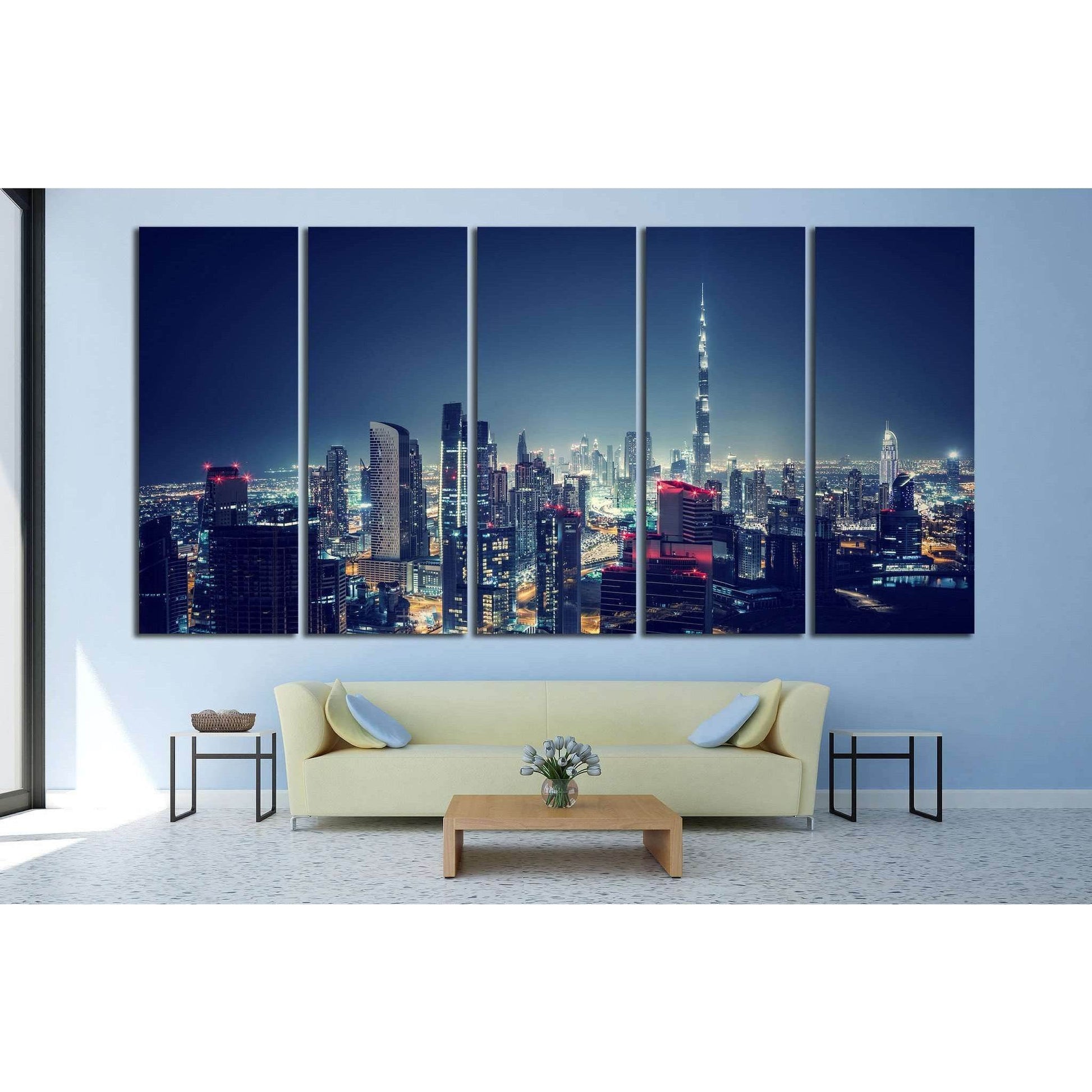 Dubai cityscape №558 Ready to Hang Canvas PrintCanvas art arrives ready to hang, with hanging accessories included and no additional framing required. Every canvas print is hand-crafted, made on-demand at our workshop and expertly stretched around 100% No