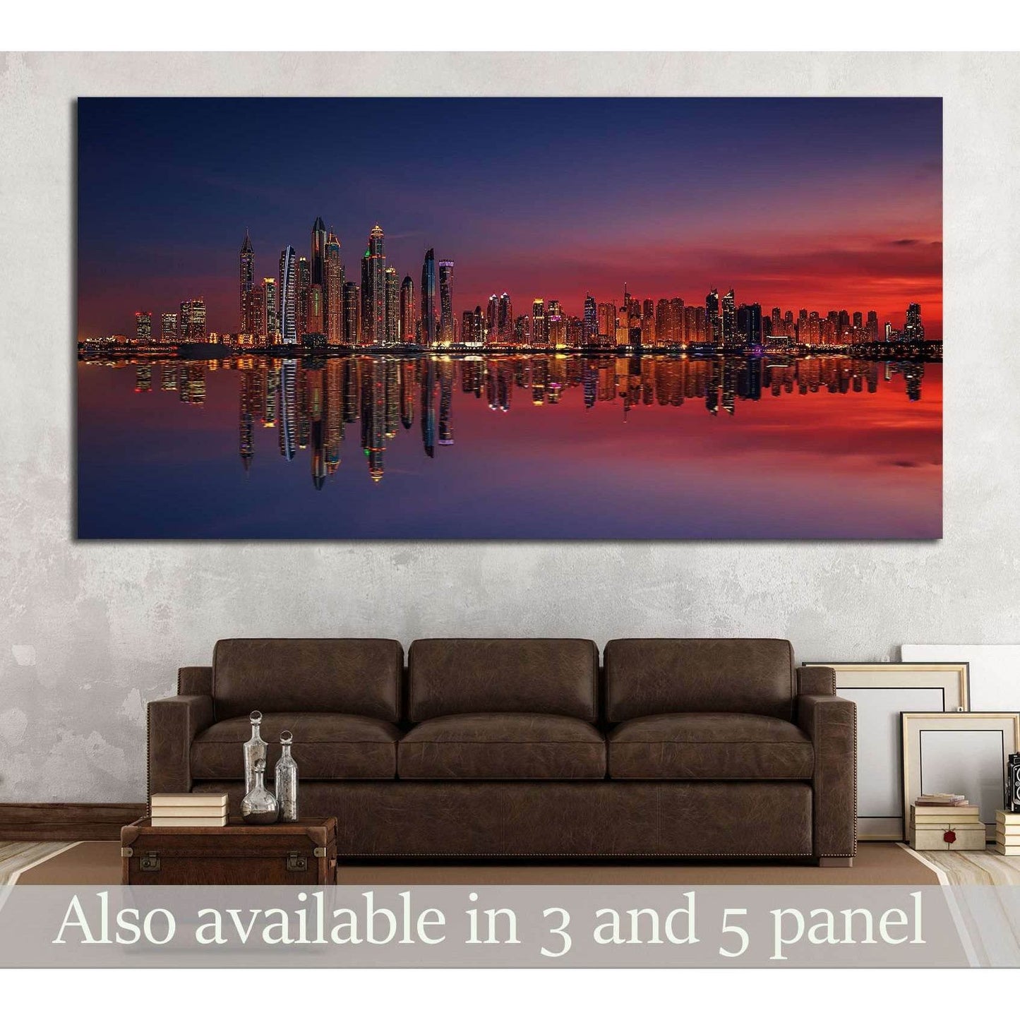 Dubai Marina at sunset №2717 Ready to Hang Canvas PrintCanvas art arrives ready to hang, with hanging accessories included and no additional framing required. Every canvas print is hand-crafted, made on-demand at our workshop and expertly stretched around