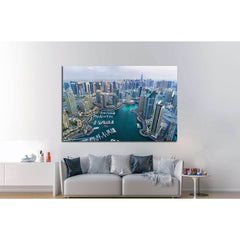 Dubai Marina skyscrapers, Dubai, United Arab Emirates №1192 Ready to Hang Canvas PrintCanvas art arrives ready to hang, with hanging accessories included and no additional framing required. Every canvas print is hand-crafted, made on-demand at our worksho