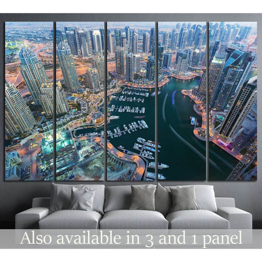 Dubai Marina, United Arab Emirates №1149 Ready to Hang Canvas PrintCanvas art arrives ready to hang, with hanging accessories included and no additional framing required. Every canvas print is hand-crafted, made on-demand at our workshop and expertly stre
