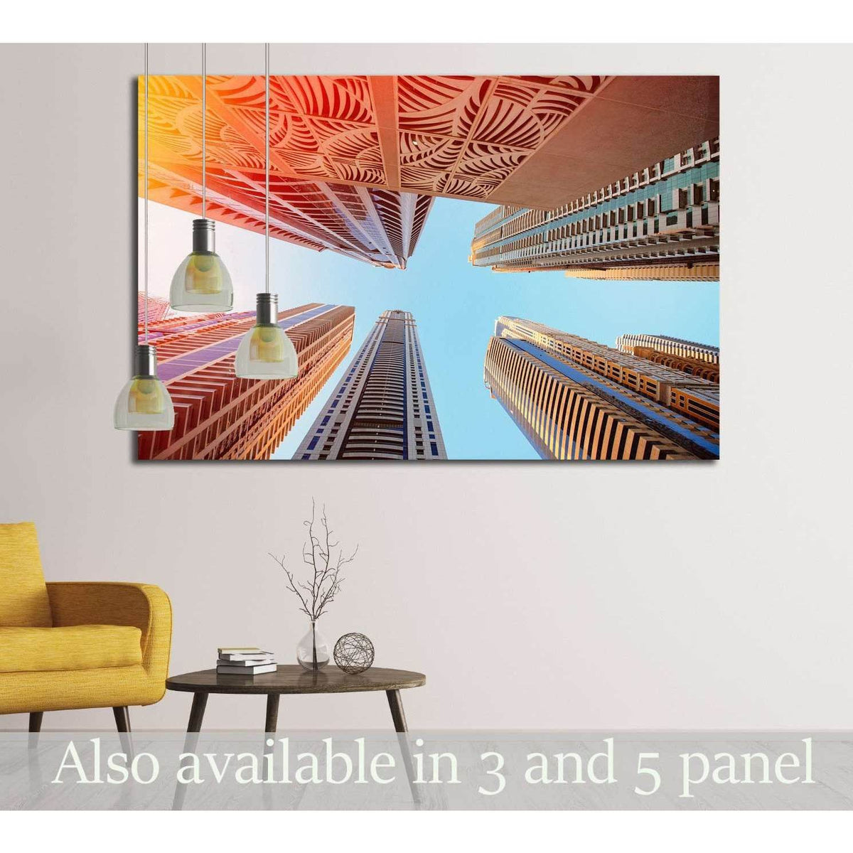Dubai, UAE, Skyscrapers on a background of the sky in Dubai Marina №1656 Ready to Hang Canvas PrintCanvas art arrives ready to hang, with hanging accessories included and no additional framing required. Every canvas print is hand-crafted, made on-demand a