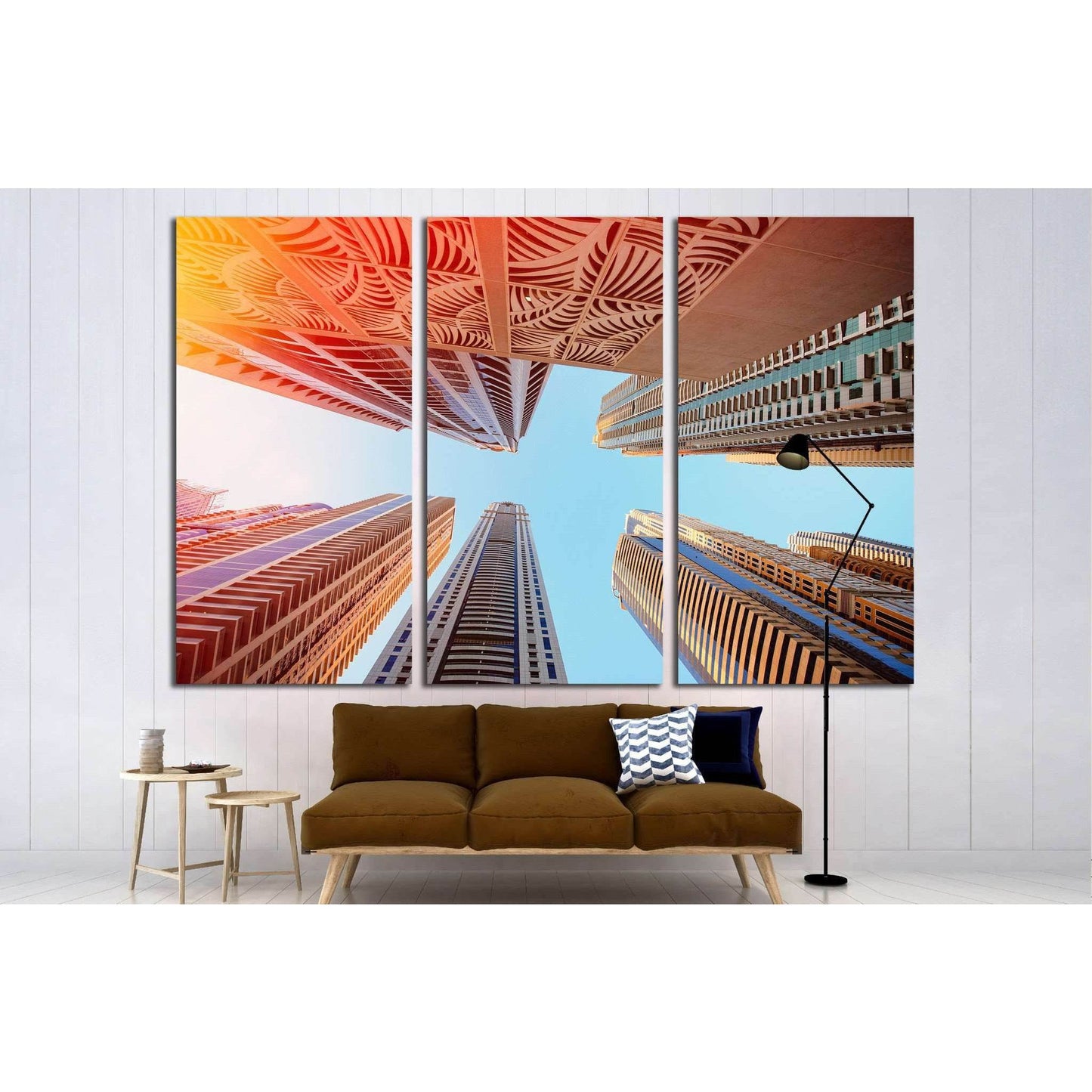 Dubai, UAE, Skyscrapers on a background of the sky in Dubai Marina №1656 Ready to Hang Canvas PrintCanvas art arrives ready to hang, with hanging accessories included and no additional framing required. Every canvas print is hand-crafted, made on-demand a