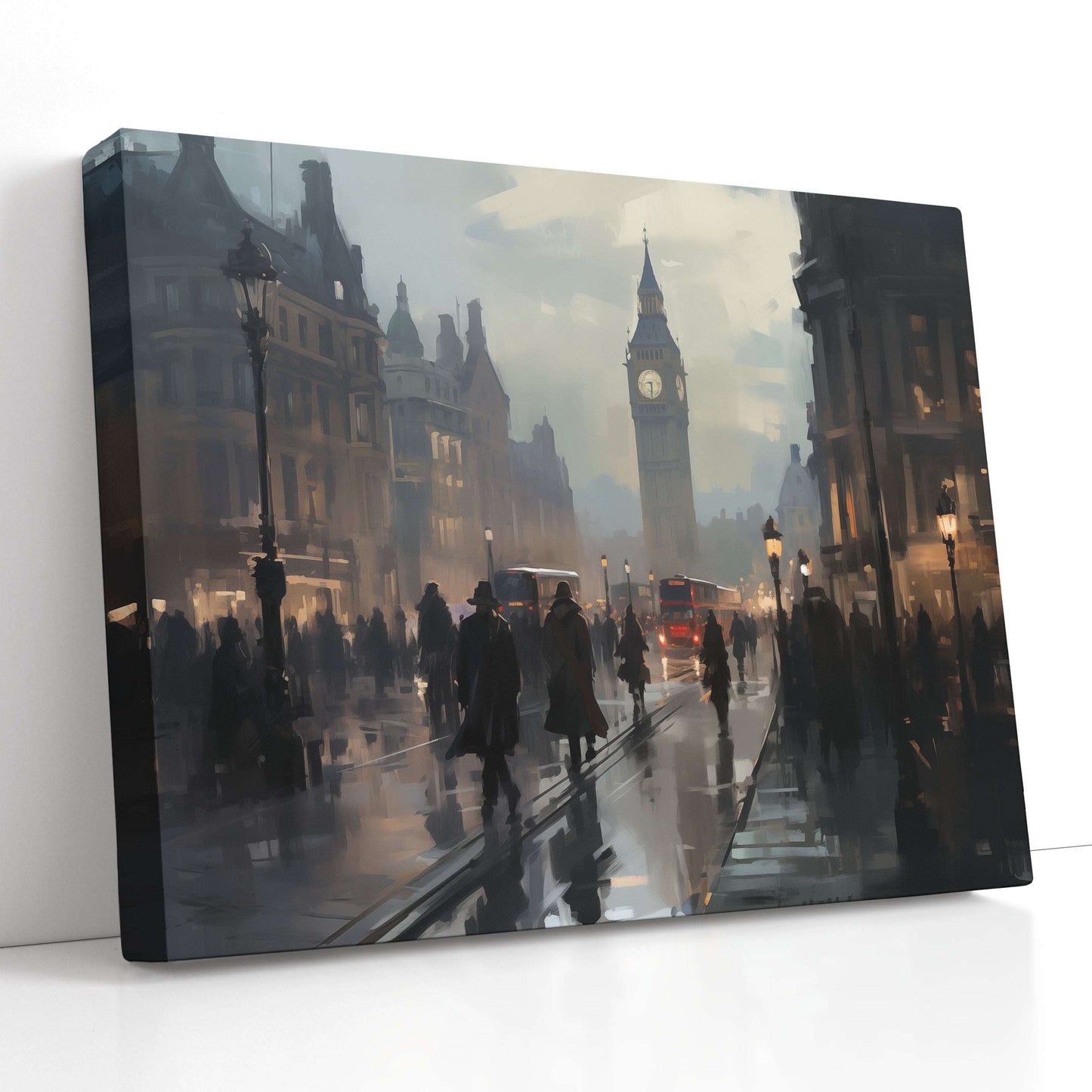 Dynamic London City Scene - Canvas Print - Artoholica Ready to Hang Canvas Print