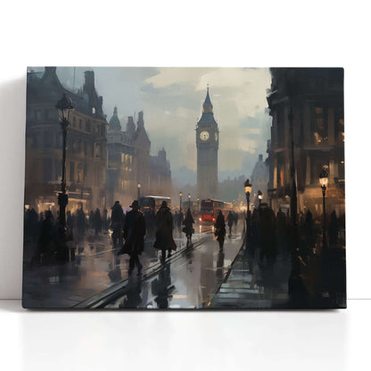 Dynamic London City Scene - Canvas Print - Artoholica Ready to Hang Canvas Print