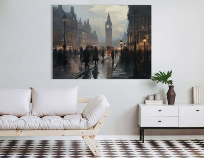 Dynamic London City Scene - Canvas Print - Artoholica Ready to Hang Canvas Print