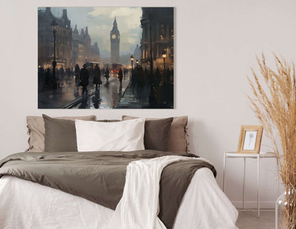 Dynamic London City Scene - Canvas Print - Artoholica Ready to Hang Canvas Print